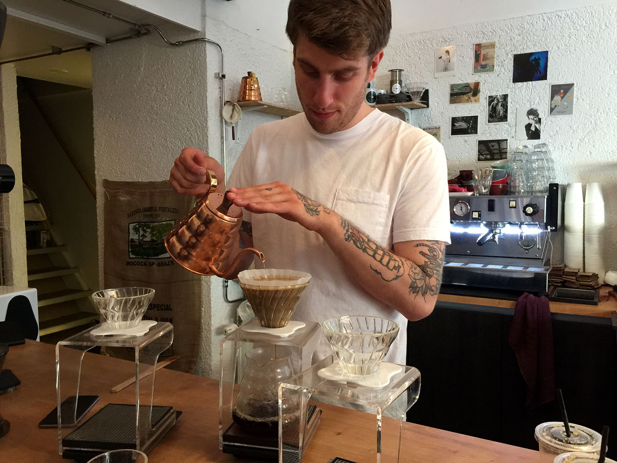 Пуровер в Viktors Kaffe: 31 г кофе на 500 мл воды